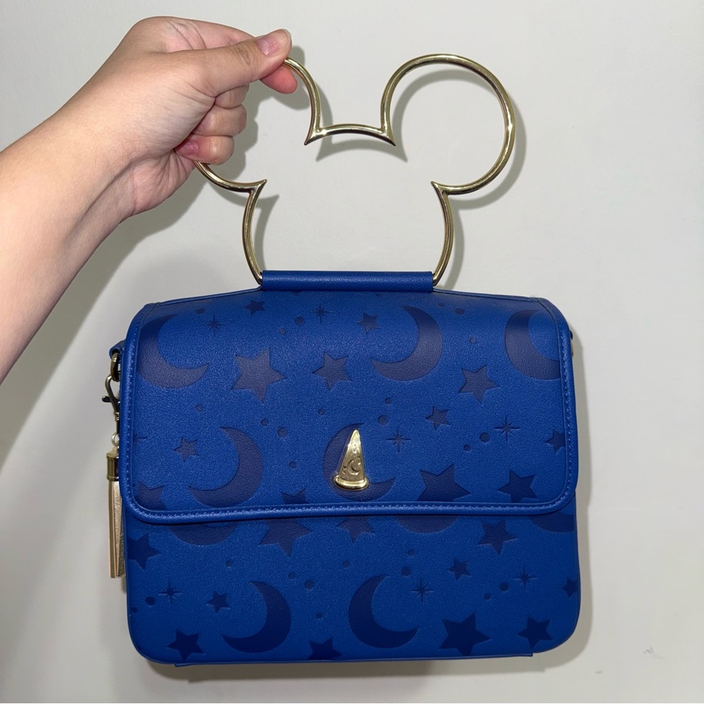 Sorcerer Mickey stitch shoppe by Loungefly crossbody bag